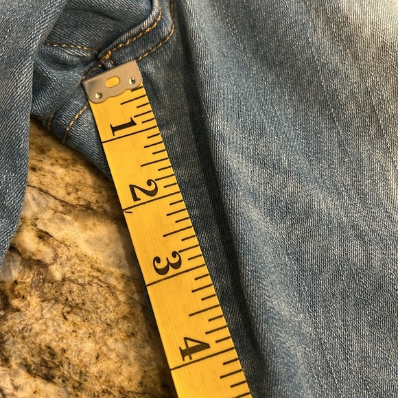 Crown & Ivy Light Blue Straight-Leg Jeans with Subtle Whiskering - Picture 9 of 11
